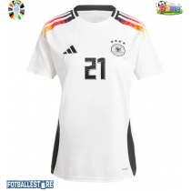 Tyskland Ilkay Gundogan #21 Hjemmedrakt Dame EM 2024 Kortermet